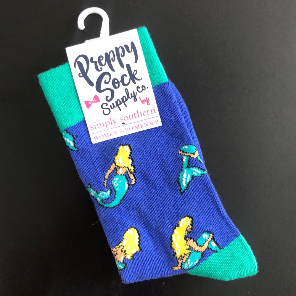 Mermaid 🧜🏻‍♀️ Preppy Sock 🧦 by Simply Southern